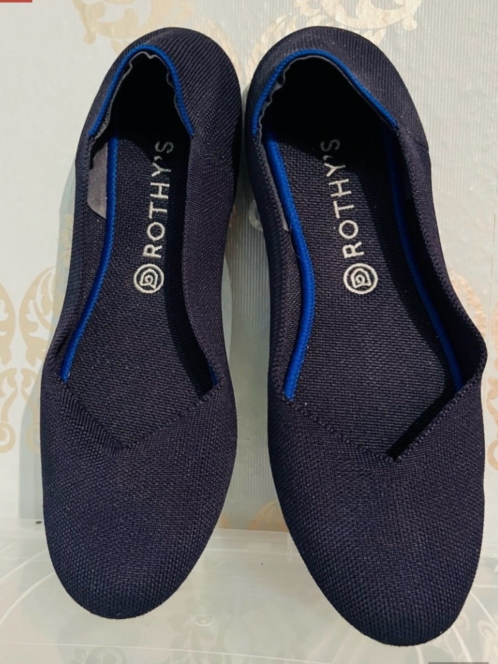 Rothy’s Round Toe Navy Blue Flats